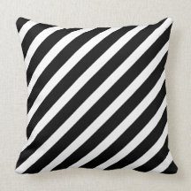 Diagonal Striped Black & White