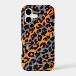 Diagonal stripes animal print fur skin of leopard
