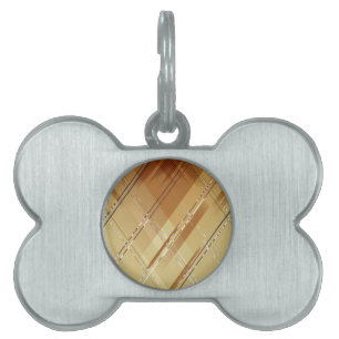 Diagonal stripes background 3 pet ID tag