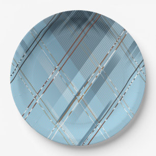Diagonal stripes background 4 paper plate