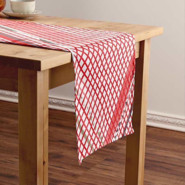Diagonal stripes background 9 short table runner (In Situ)