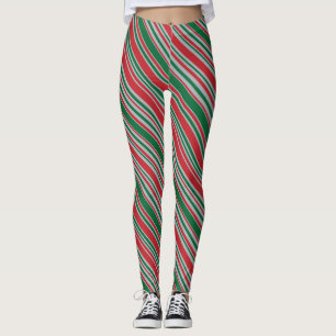 Diagonal stripes background leggings