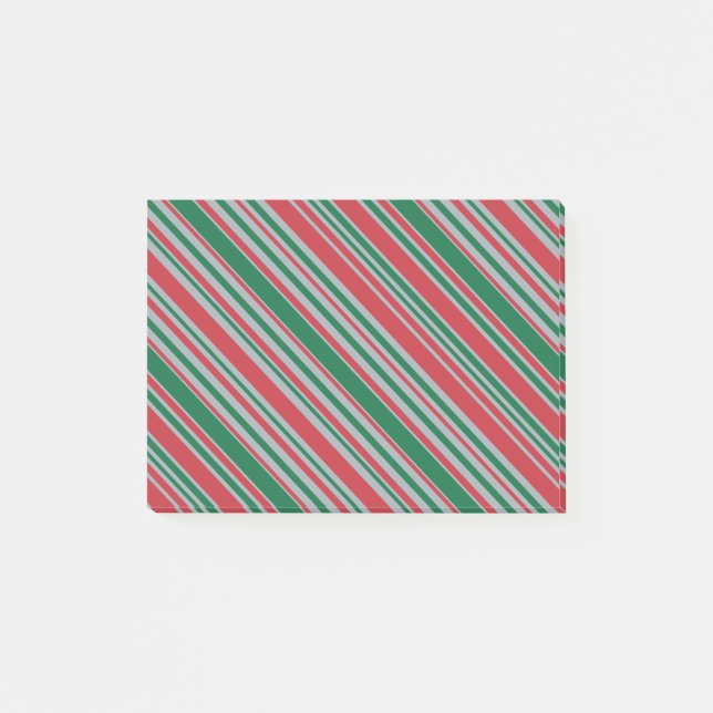 Diagonal stripes background post-it notes (Front)