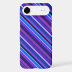 Diagonal stripes in blue and purple