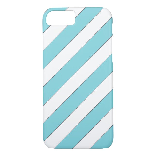diagonal stripes light blue iPod touch (5th genera Case-Mate iPhone Case (Back)