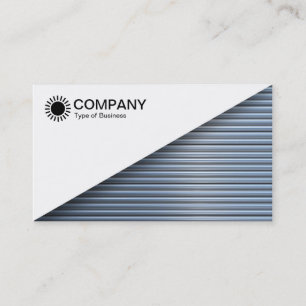 Diagonal V2 - White - Chrome Tubes Business Card