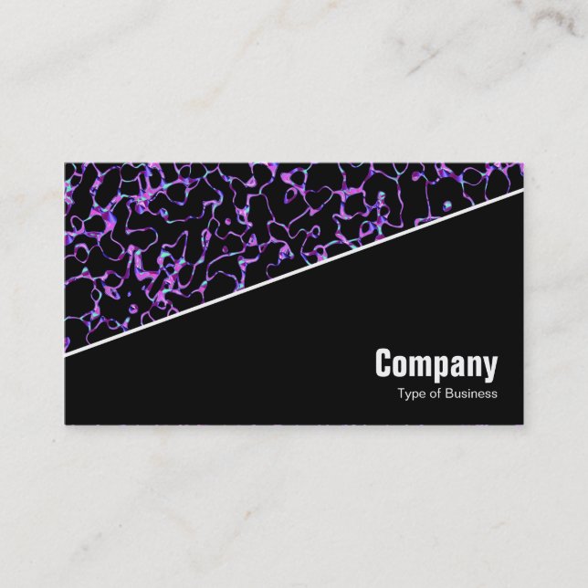 Diagonal V3 - Black - Abstract 080716(3) Business Card (Front)