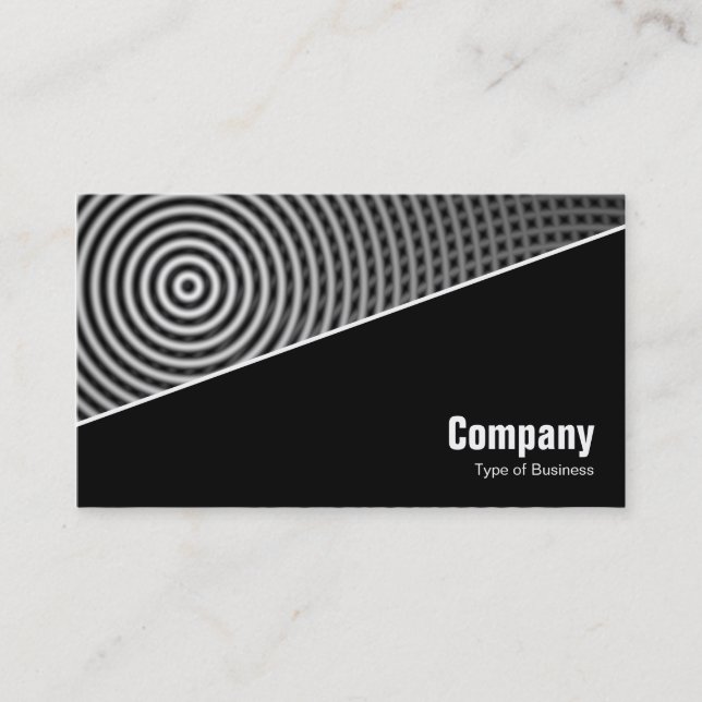 Diagonal V3 - Black - Abstract 090716(02) Business Card (Front)