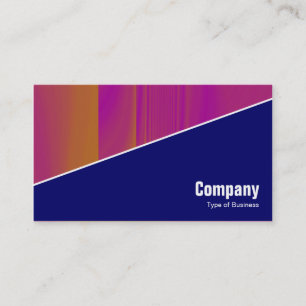 Diagonal V3 - Deep Navy Business Card