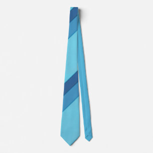 Diagonal Wide Blue Stripes Ties