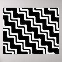Diagonal Zig Zag Dual Coloured Line Pattern
