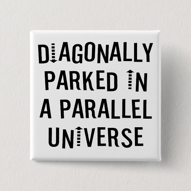 Diagonally Parked 15 Cm Square Badge (Front)