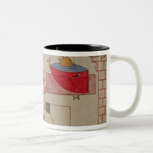 Diagram of a system for pumping water into a Two-Tone coffee mug