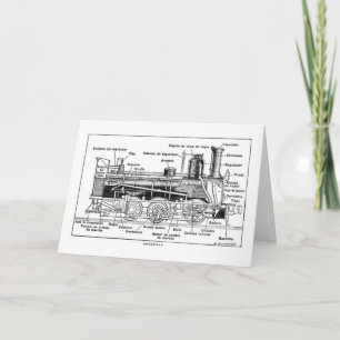 Diagram of Steam Engine Card