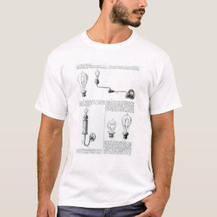 Diagrams of lightbulbs and their brackets T-Shirt
