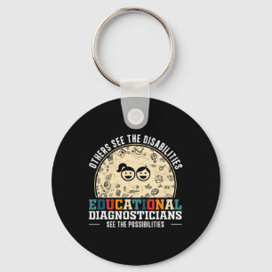 Diag's Vission Of Educational Possibilities For Di Key Ring