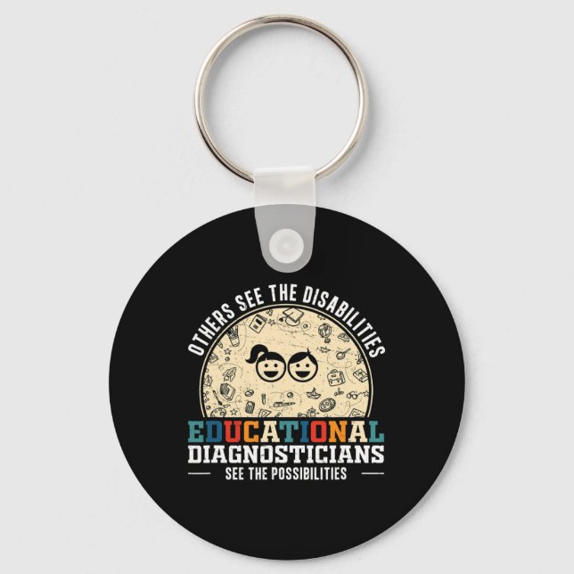 Diag's Vission Of Educational Possibilities For Di Key Ring (Front)