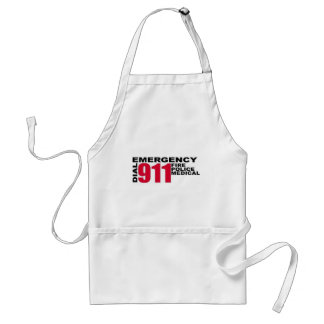 Dial 9-1-1 standard apron