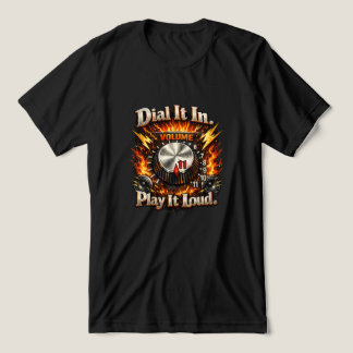 Dial it in, Play it Loud Flames Tri-Blend Shirt