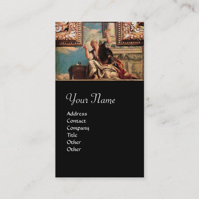 Dialectics,brown ,black business card (Front)