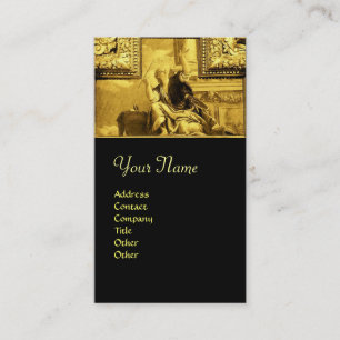 DIALECTICS ,gold yellow,black Business Card