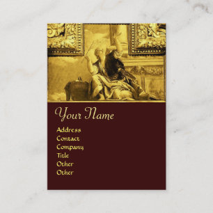 DIALECTICS ,gold yellow Business Card