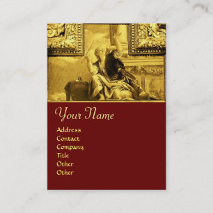 DIALECTICS ,gold yellow Business Card