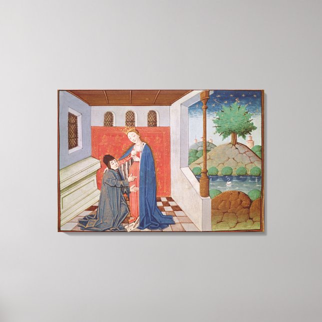 Dialogue between Boethius and Philosophy Canvas Print (Front)