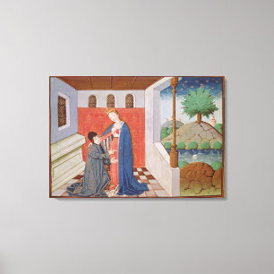 Dialogue between Boethius and Philosophy Canvas Print