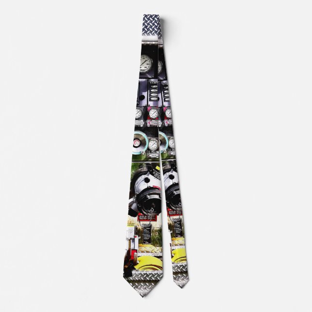 Dials and Hoses on Fire Truck Tie (Front)