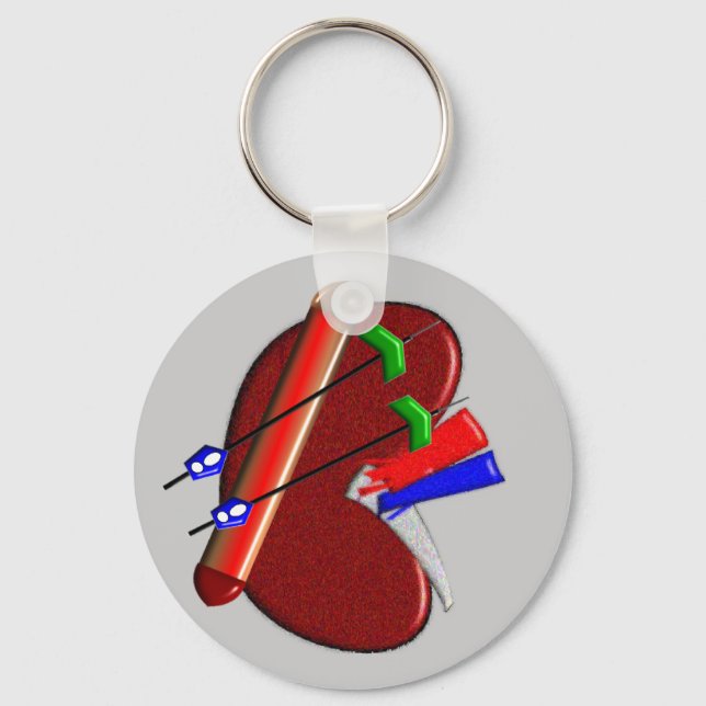 Dialysis  And Kidney Design Gifts Key Ring (Front)