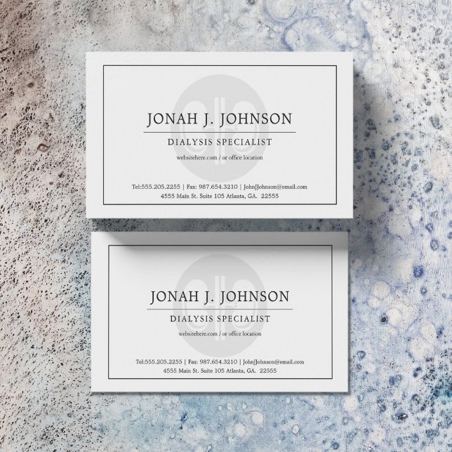Dialysis Kidney Symbol Business Card (Creator Uploaded)
