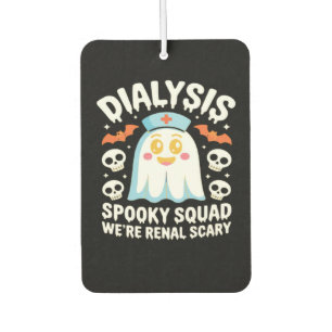 Dialysis Nephrology Nurse Cute Halloween Spooky Es Car Air Freshener