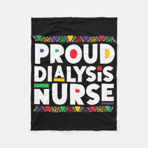 Dialysis Nurse African American Black History Mont Fleece Blanket