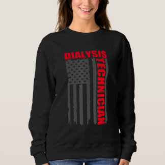 dialysis nurse Awareness American Flag Sweatshirt