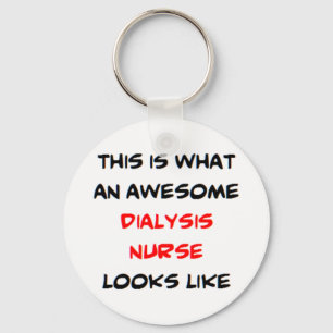 dialysis nurse, awesome key ring