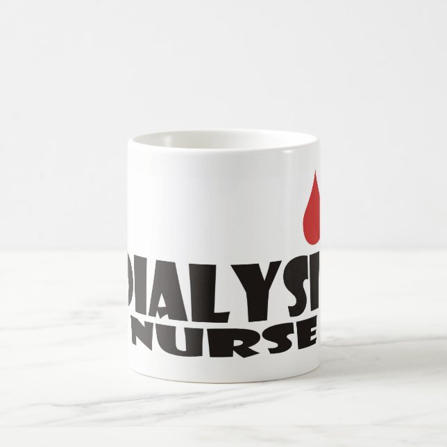 Dialysis Nurse Blood Drop Coffee Mug (Center)