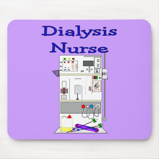 Dialysis Nurse Gifts-Unique Machine Design Mouse Pad (Front)