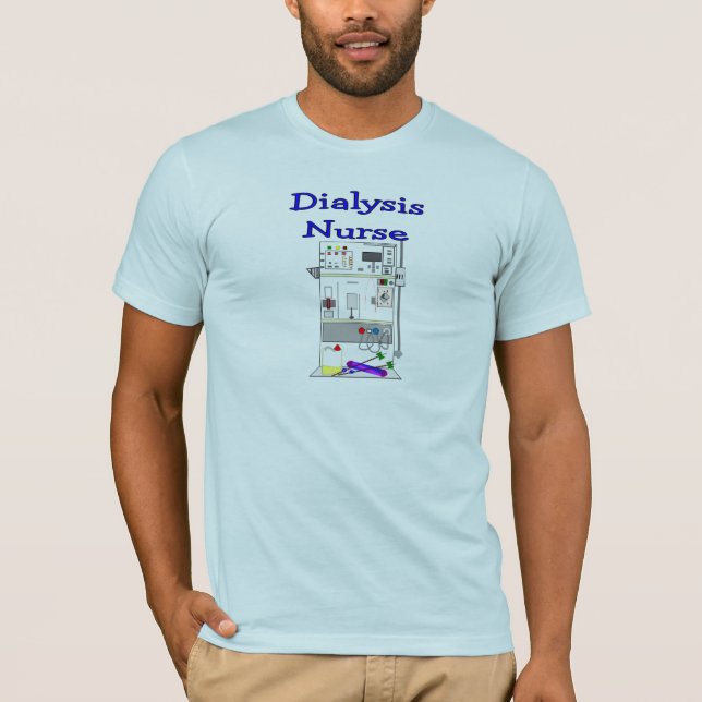 Dialysis Nurse Gifts-Unique Machine Design T-Shirt (Front)