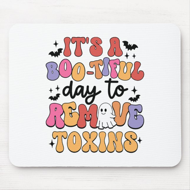 Dialysis Nurse Halloween Remove Toxin Kidney Dialy Mouse Pad (Front)