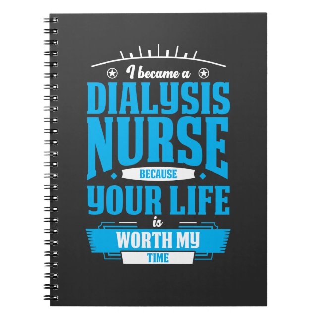 Dialysis Nurse Hero Kidney Nephrology Nursing Notebook (Front)