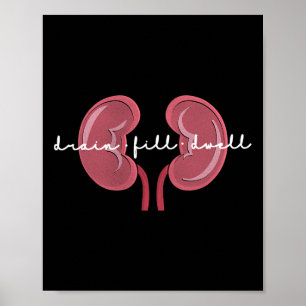 Dialysis Nurse Kidney Disease Fun Nursing Poster
