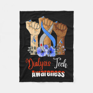 Dialysis Nurse Nephrology Kidney Disease Nursing 1 Fleece Blanket