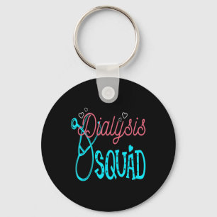 Dialysis Nurse Nephrology Kidney Disease Squad Key Ring