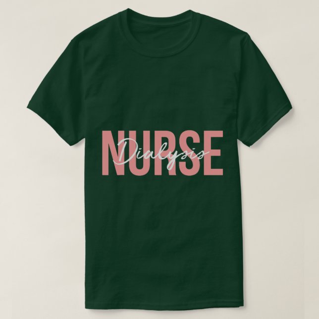 Dialysis Nurse Nephrology Nursing  family girl T-Shirt (Design Front)