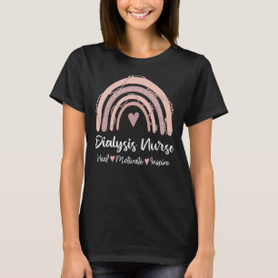Dialysis Nurse Nephrology Nursing Student Rainbow T-Shirt