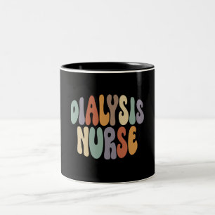Dialysis Nurse Proud Career Profession Two-Tone Coffee Mug