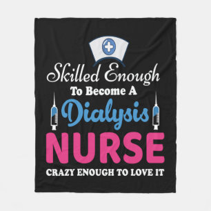 Dialysis Nurse Quotes  Fleece Blanket