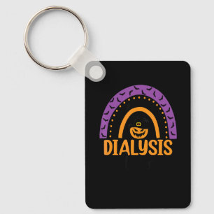 Dialysis Nurse Rainbow Halloween Costume Dialysis Key Ring