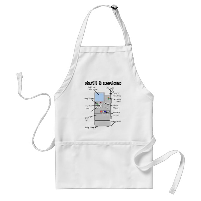 Dialysis Nurse/Tech Funny Gifts Standard Apron (Front)